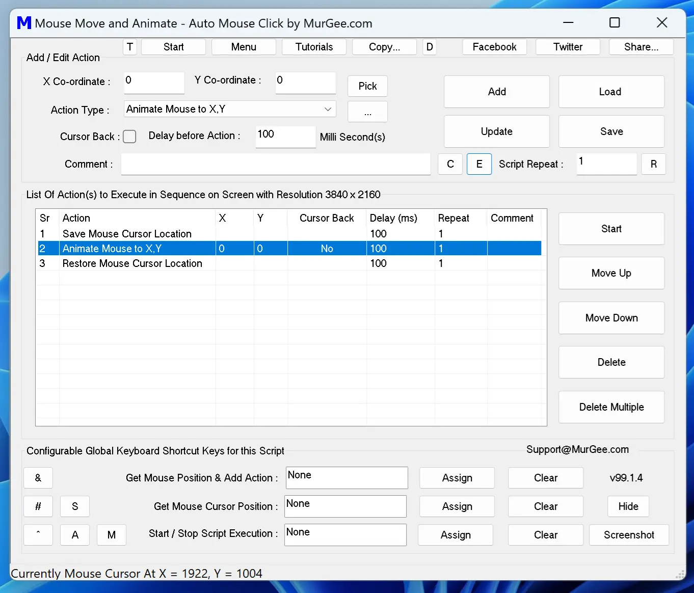 Animate Mouse Cursor Movement with Macro Script